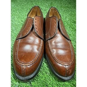 Allen Edmonds Bradley Shoes Mens Size 9.5 EEE Brown Leather Derby Dress Made USA